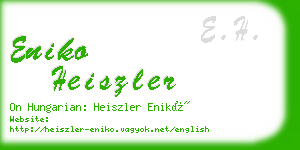 eniko heiszler business card